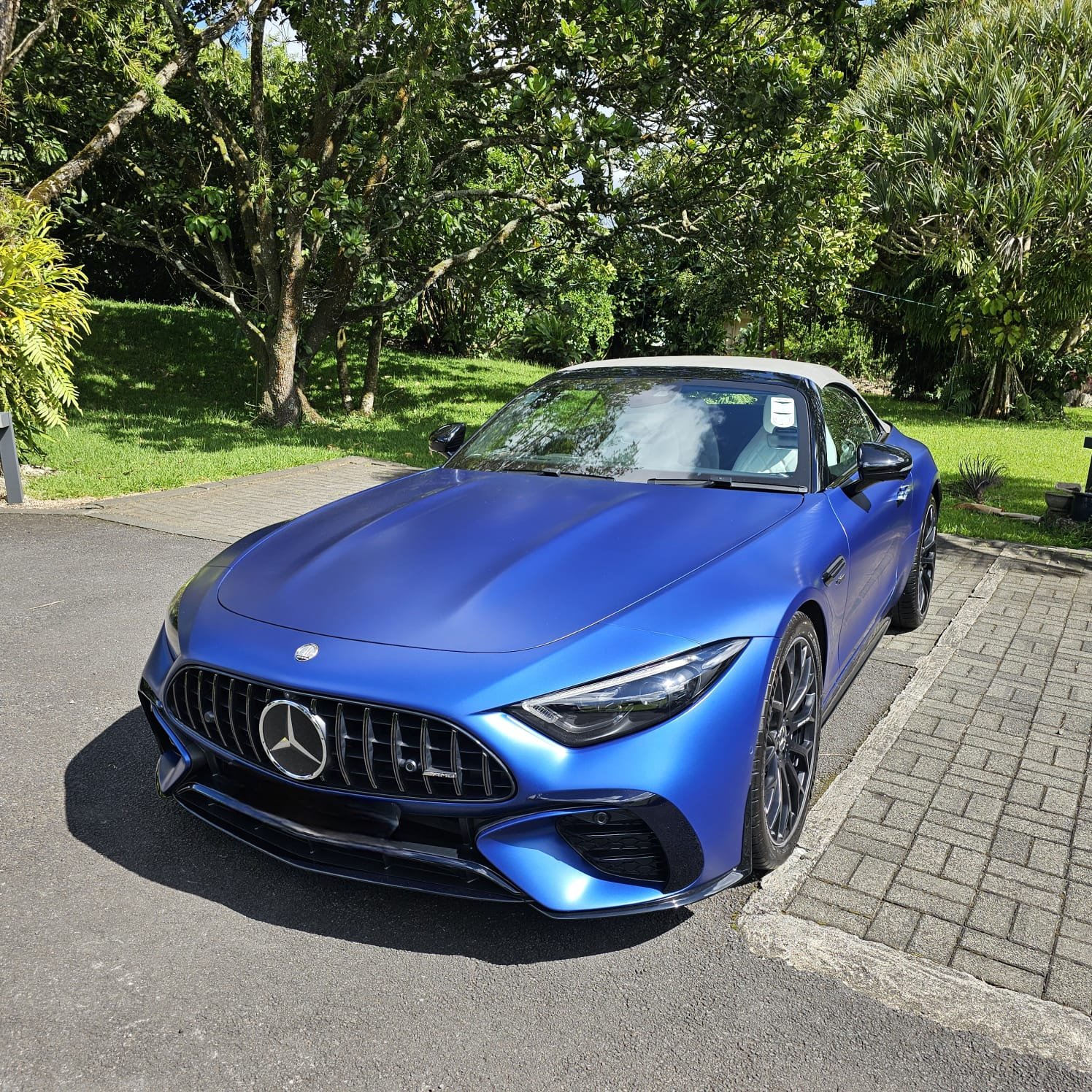 Mercedes-AMG SL (R232) matte blue — paint protection